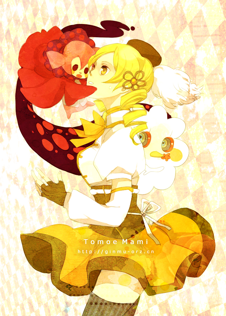 tomoe mami and charlotte (mahou shoujo madoka magica) drawn by ginmu