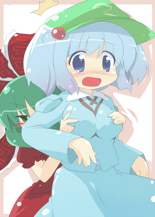 kawashiro nitori and kagiyama hina (touhou) drawn by oka_(bananashoe)