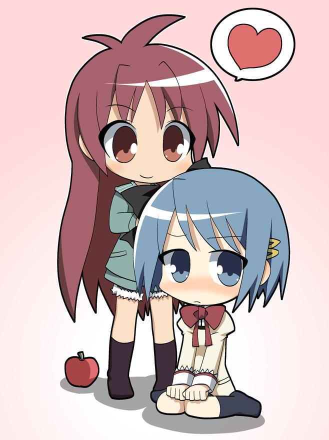 miki sayaka and sakura kyoko (mahou shoujo madoka magica) drawn by osaragi_mitama
