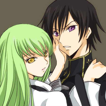c.c. and lelouch vi britannia (code geass) drawn by akina_tsukako