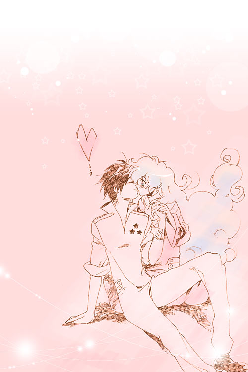 nia teppelin and simon (tengen toppa gurren lagann) drawn by yukimitsuki