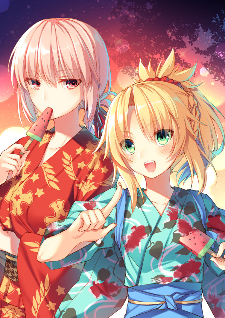 mordred and florence nightingale (fate and 2 more) drawn by toosaka_asagi