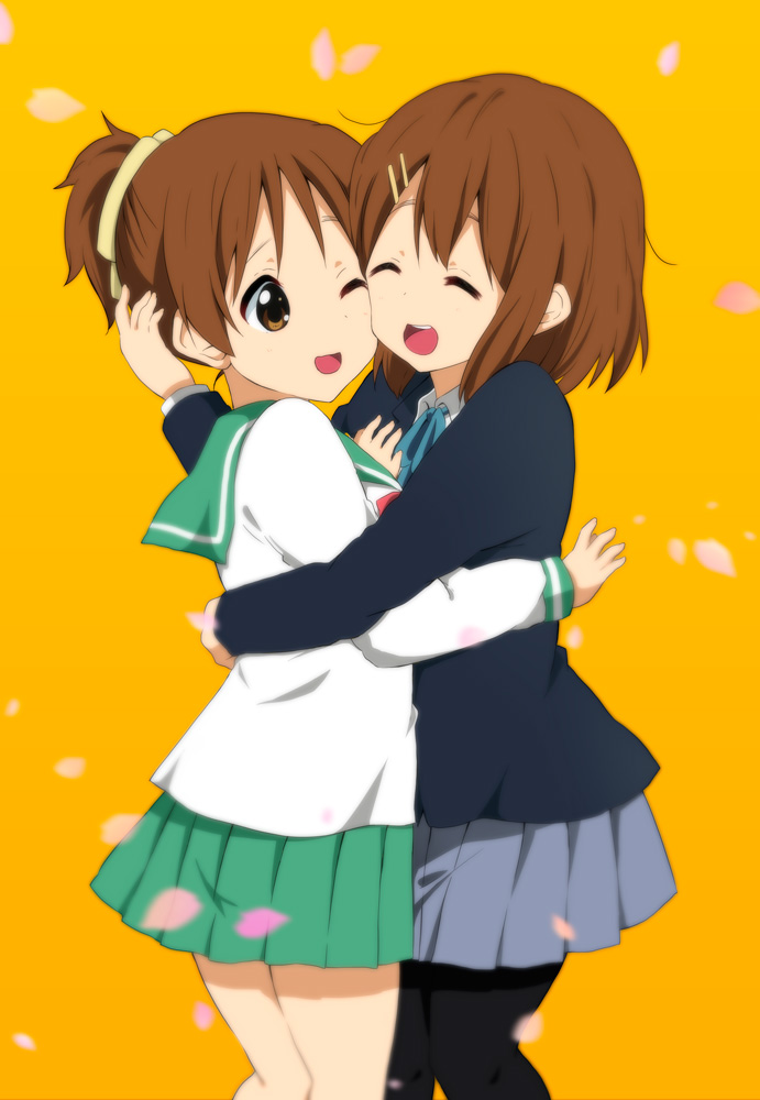 hirasawa yui and hirasawa ui (k-on!) drawn by ragho_no_erika