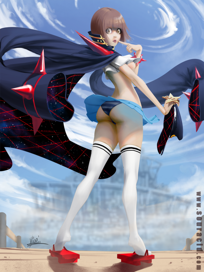 mankanshoku mako (kill la kill) drawn by souracid