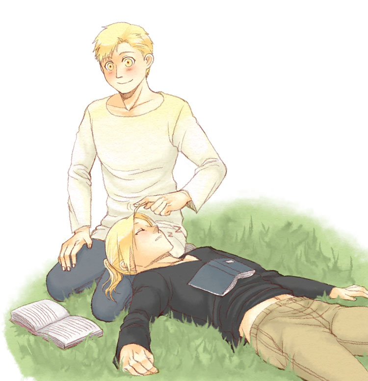 edward elric and alphonse elric (fullmetal alchemist) drawn by pai_(1111)