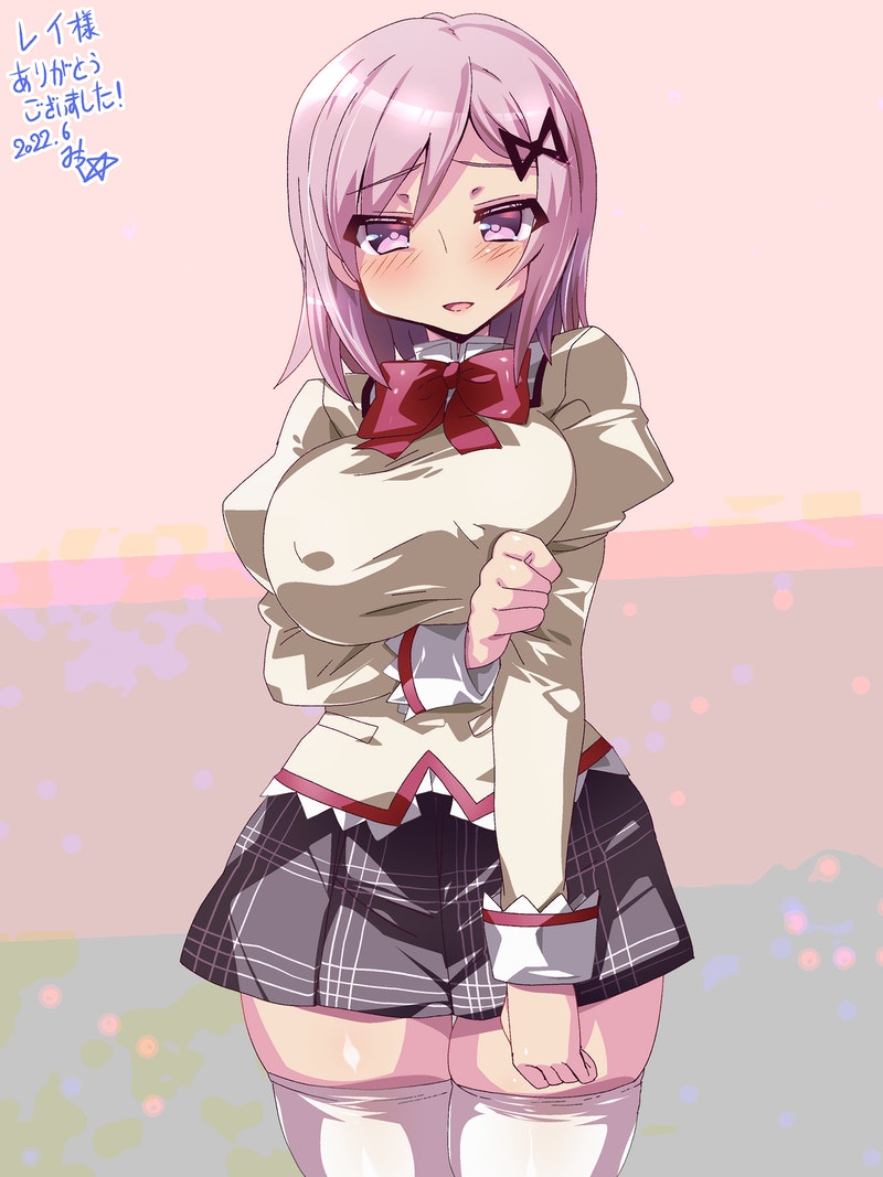 kaname junko (mahou shoujo madoka magica) drawn by miuku_(marine_sapphire)