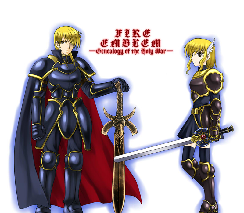 nanna and ares (fire emblem and 1 more) drawn by bo_(774berry)