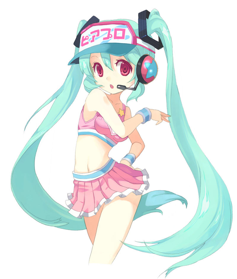 hatsune miku (vocaloid and 2 more) drawn by mintchoco_(orange_shabette)
