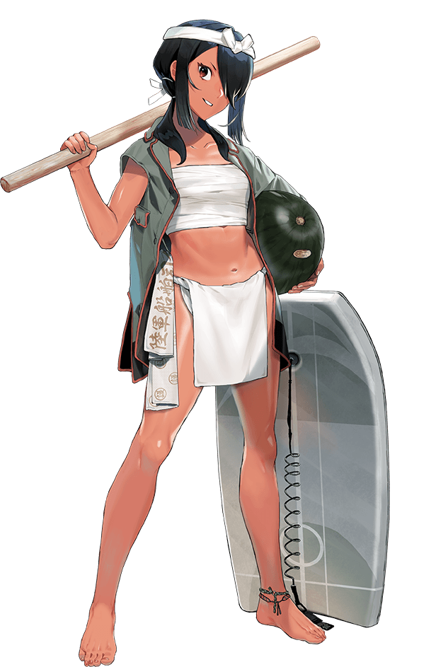 kumano maru and kumano maru kai (kantai collection) drawn by umihara_sakana