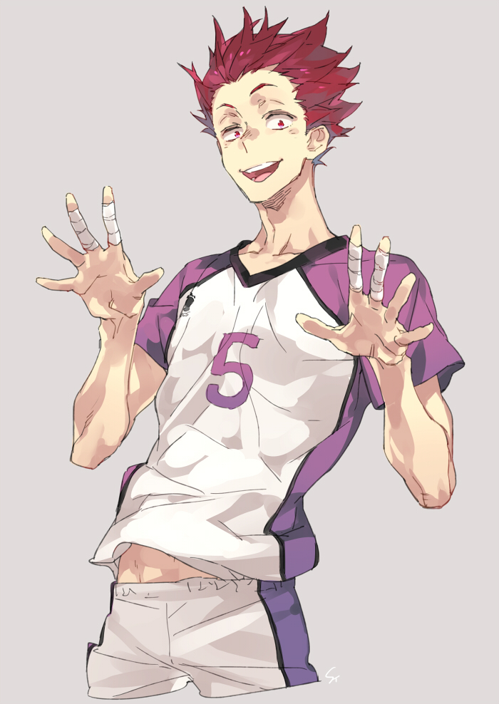 tendou satori (haikyuu!!) drawn by toujou_sakana