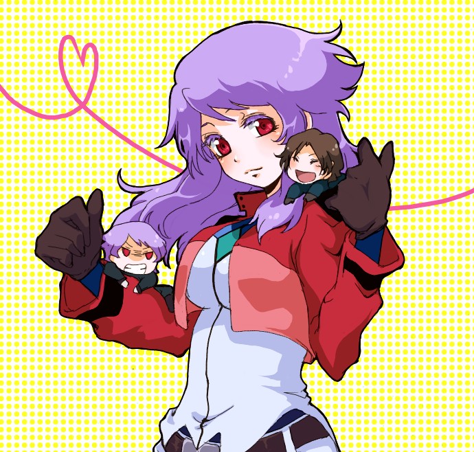 anew returner, lyle dylandy, and revive revival (gundam and 1 more) drawn by aucie