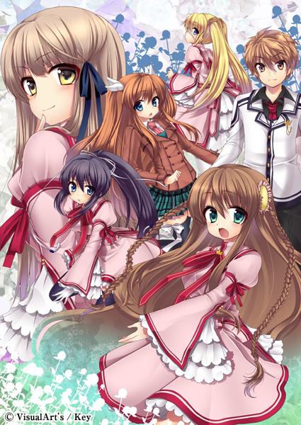 kanbe kotori, nakatsu shizuru, senri akane, tennouji kotarou, konohana lucia, and 1 more (rewrite) drawn by masayu