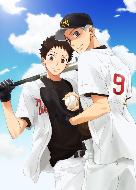tajima yuuichirou and hanai azusa (ookiku furikabutte) drawn by sumi_tooru