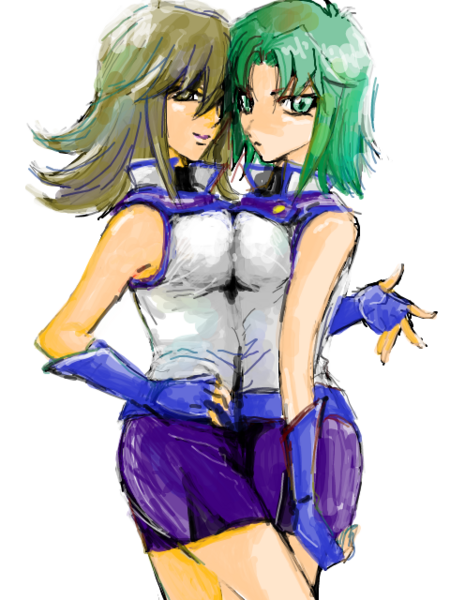 marufuji ryo and tenjouin fubuki (yu-gi-oh! and 1 more) drawn by seika_hinata