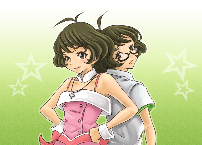 akizuki ryo (idolmaster and 1 more) drawn by akaneyu_akiiro