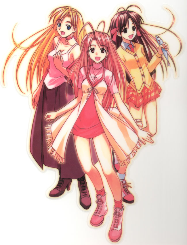 narusegawa naru, program #30, and mai (love hina and 2 more) drawn by akamatsu_ken