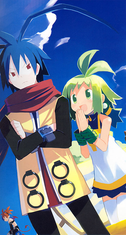 etna, prinny, marona, and ash (disgaea and 2 more) drawn by harada_takehito