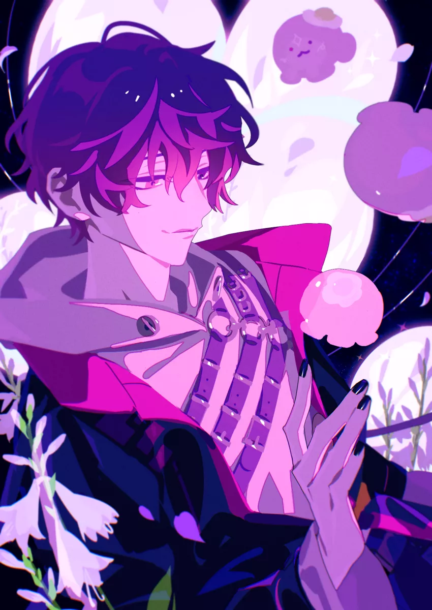 uki violeta and stargazer (nijisanji and 1 more) drawn by yama_ym0000