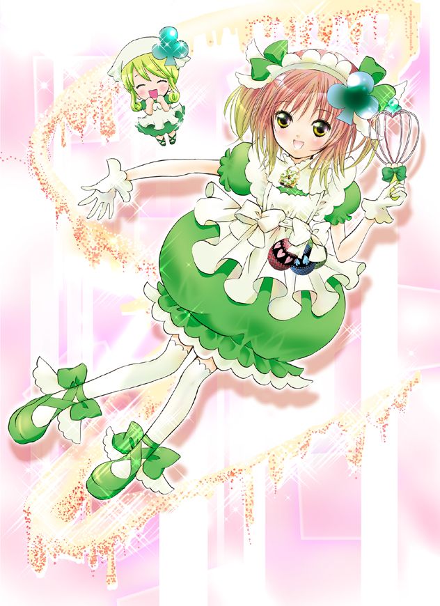 hinamori amu, suu, and amulet clover (shugo chara!) drawn by peach-pit