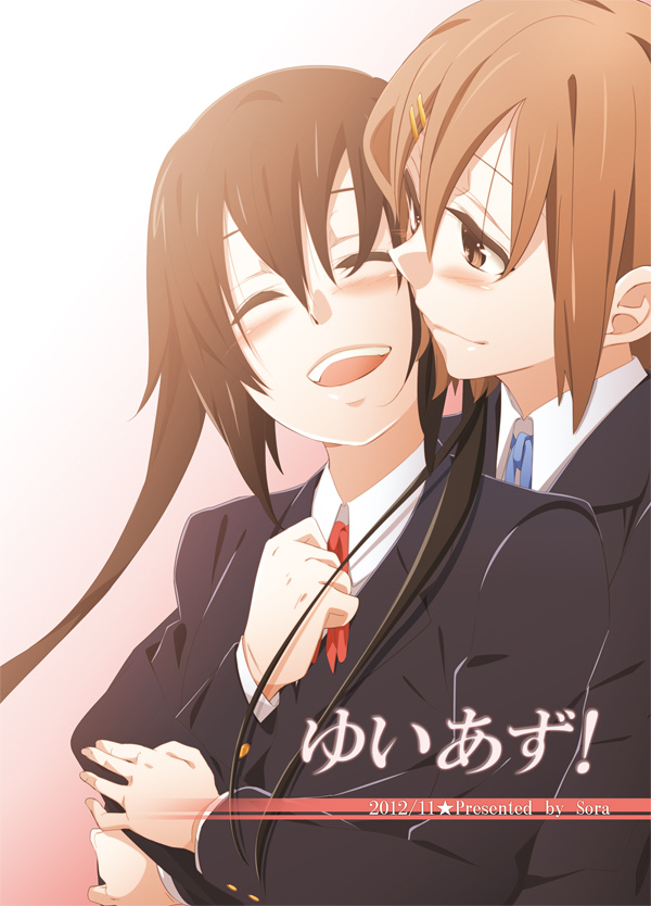 nakano azusa and hirasawa yui (k-on!) drawn by sora_(sky_s04)
