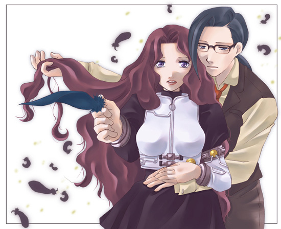 kisaragi quon and kisaragi itsuki (rahxephon) drawn by yugu_(citrus_soda)