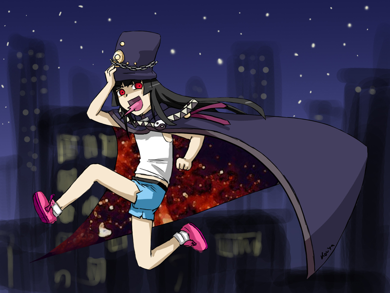 enma ai and boogiepop (jigoku shoujo and 1 more) drawn by 0-kouya-0