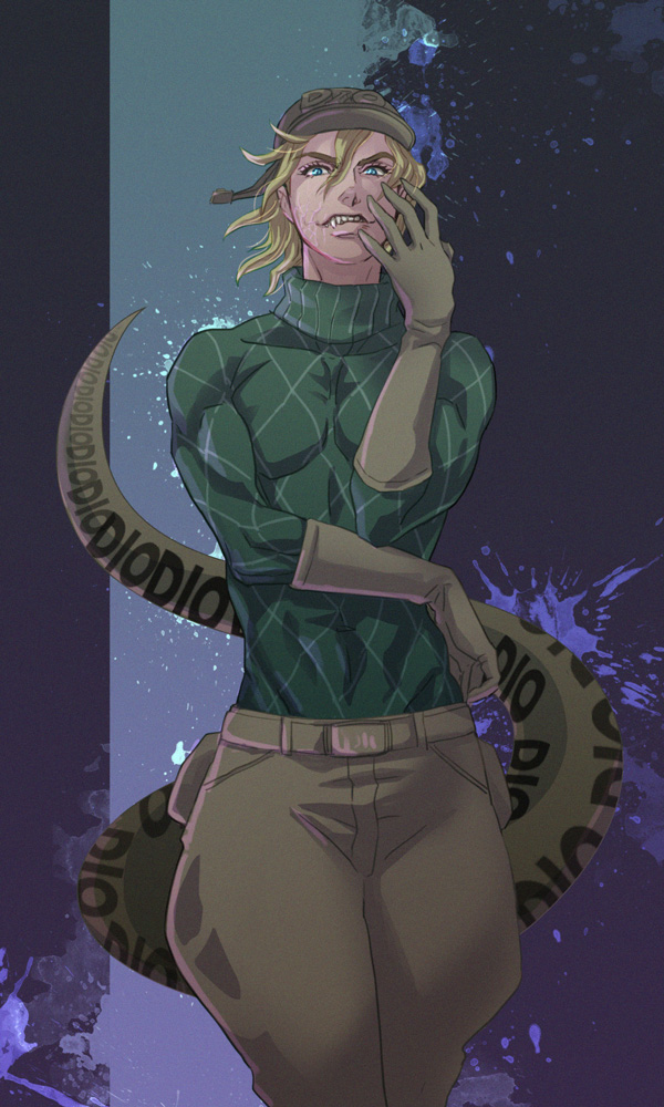 diego brando and scary monsters (jojo no kimyou na bouken and 1 more) drawn by sasamaru_(sasamaru)