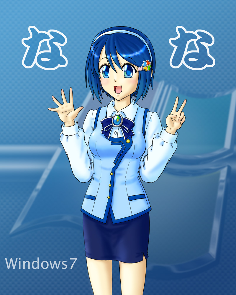 madobe nanami and 7-tan (os-tan and 2 more) drawn by ryuhisho