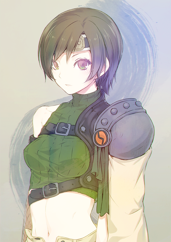 yuffie kisaragi (final fantasy and 1 more) drawn by nilitsu