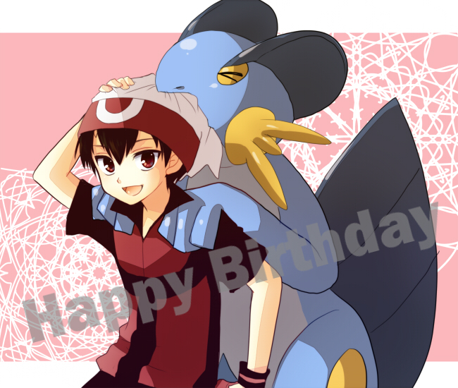 brendan and swampert (pokemon and 1 more) drawn by mokorei