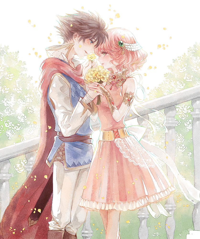 lenna charlotte tycoon and bartz klauser (final fantasy and 1 more) drawn by takatora