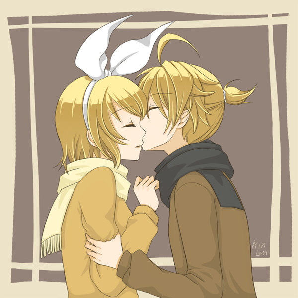 kagamine rin and kagamine len (vocaloid) drawn by shimada_(pretz)