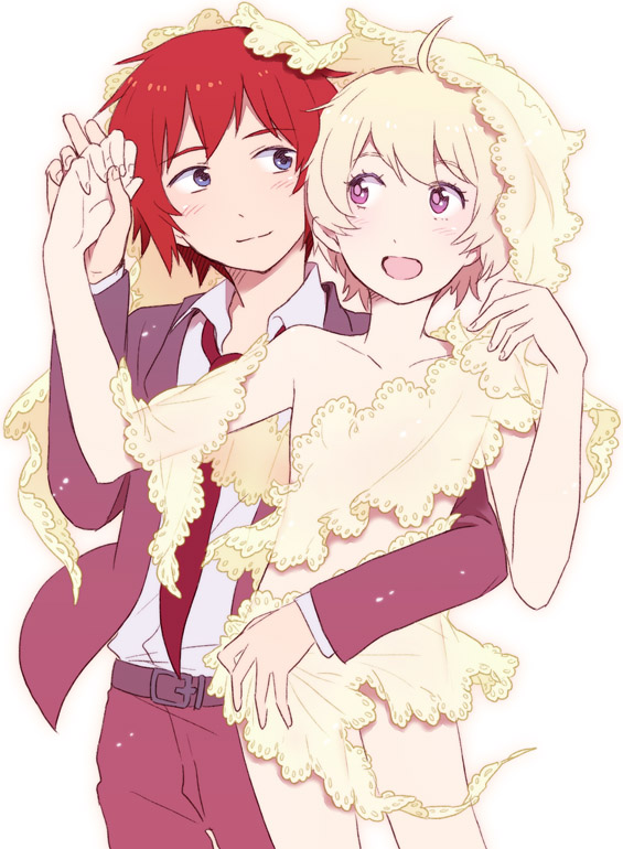 haru and sanada yuki (tsuritama) drawn by naruko_(nalcoro)