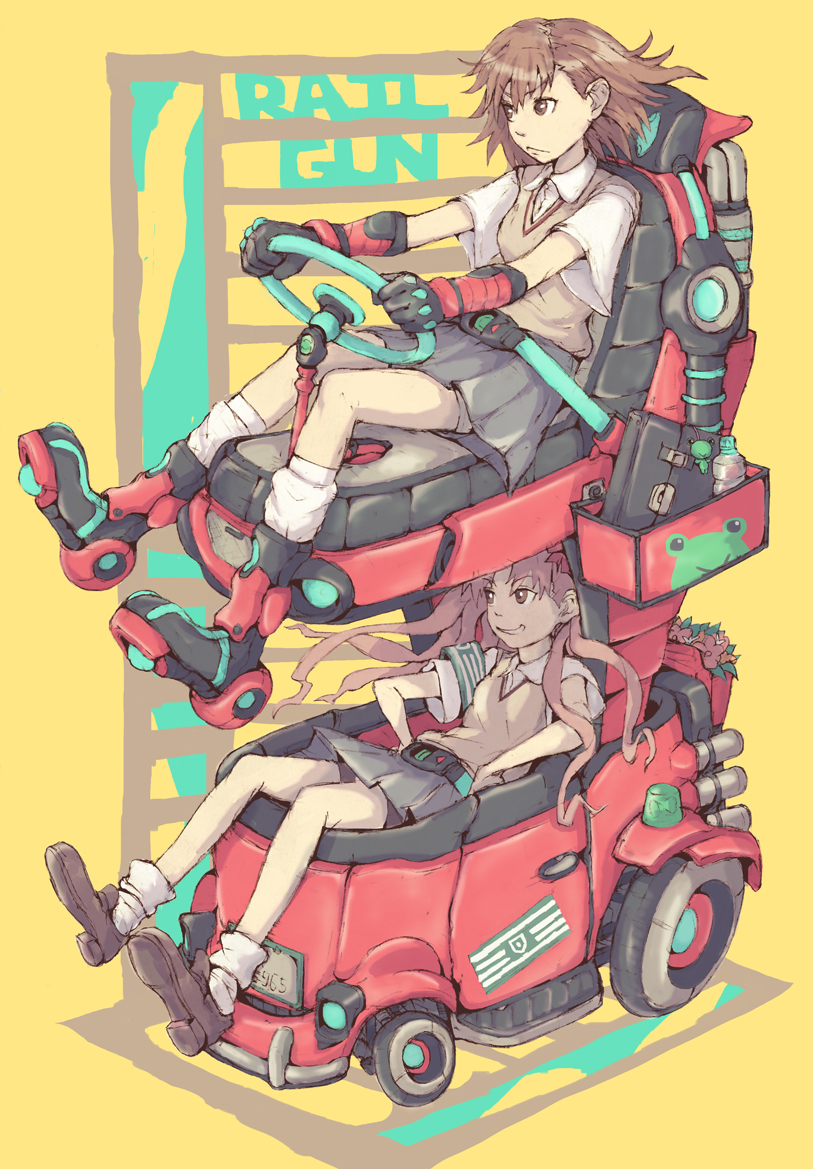 misaka mikoto and shirai kuroko (toaru majutsu no index and 1 more) drawn by iawsaki-iwasaki