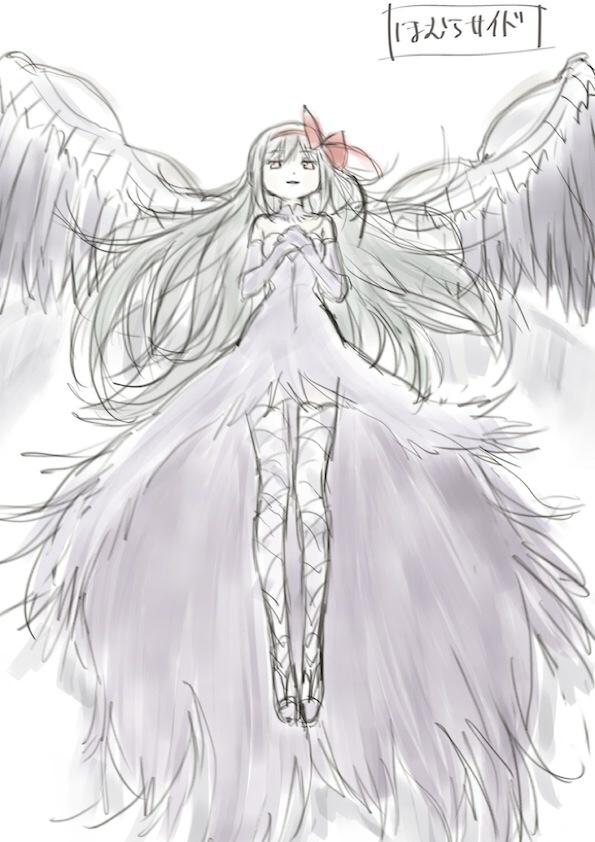 akemi homura and akuma homura (mahou shoujo madoka magica and 1 more) drawn by taniguchi_jun'ichirou