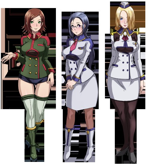 rail schwartz, liz glover, and aoi cameron (injuu kangoku) drawn by butcha-u