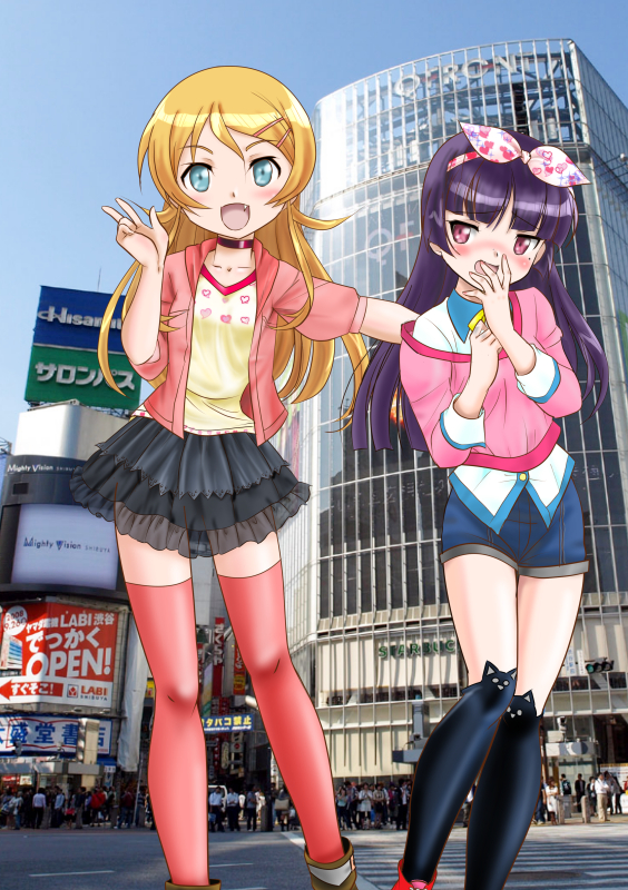 gokou ruri and kousaka kirino (ore no imouto ga konna ni kawaii wake ga nai) drawn by kazuna_(farangi)