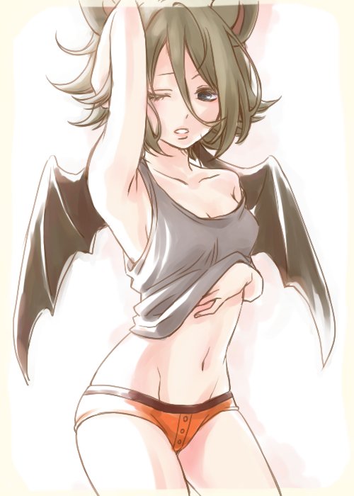 hilgendorf's tube-nose bat (kemono friends) drawn by fukai_(yas_lions)