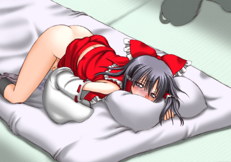 hakurei reimu and morichika rinnosuke (touhou) drawn by asamura_hiori