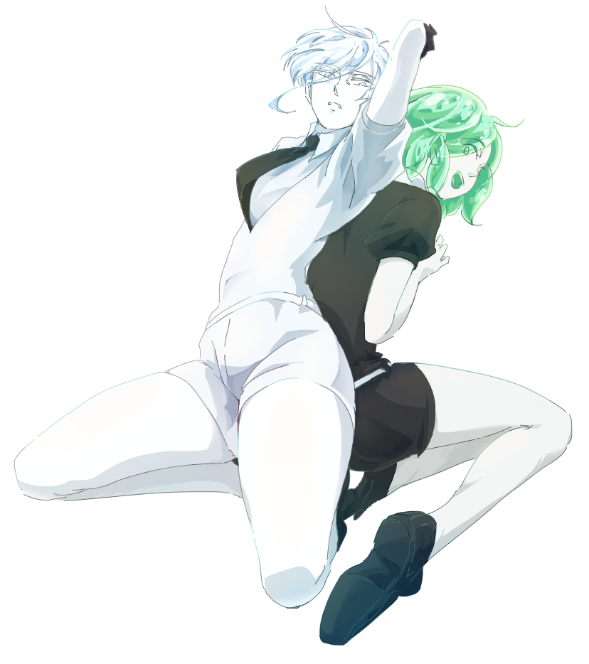 phosphophyllite and antarcticite (houseki no kuni) drawn by akihiko_(sw4553)