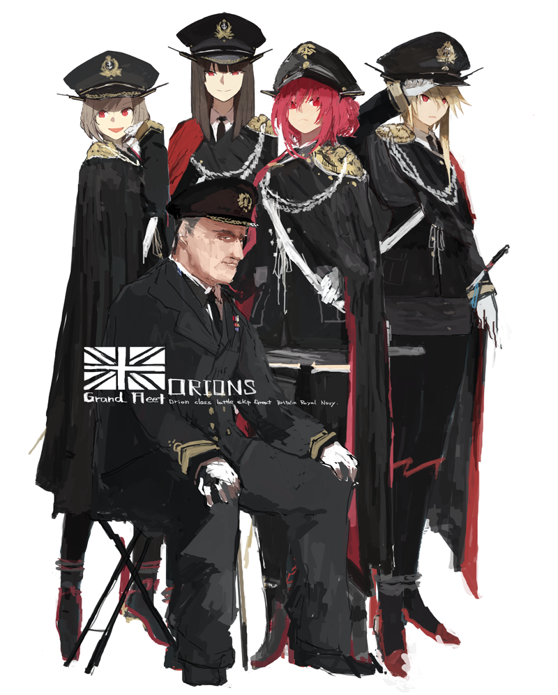 hms orion, hms thunderer, hms monarch, hms conqueror, and arthur leveson (original and 1 more) drawn by siirakannu
