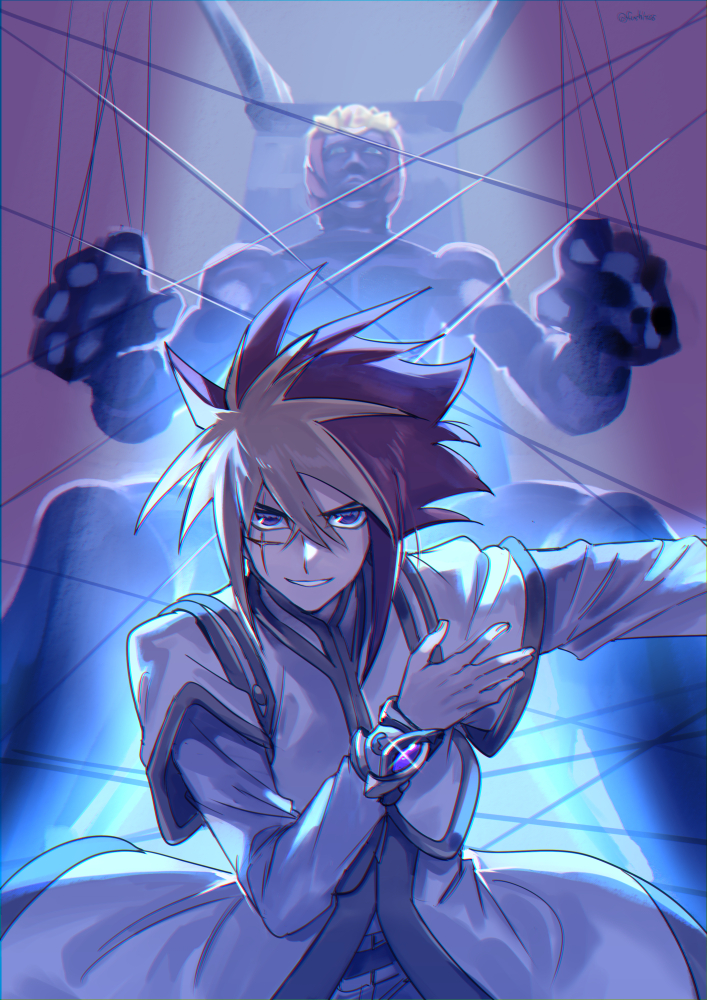 iv and number 15 gimmick puppet giant grinder (yu-gi-oh! and 1 more) drawn by fushitasu
