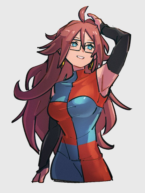 android 21 (dragon ball and 1 more) drawn by kemachiku