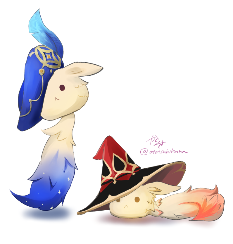 dodoco, alice, and barbeloth (genshin impact) drawn by karakusa_(ototsukiharu)