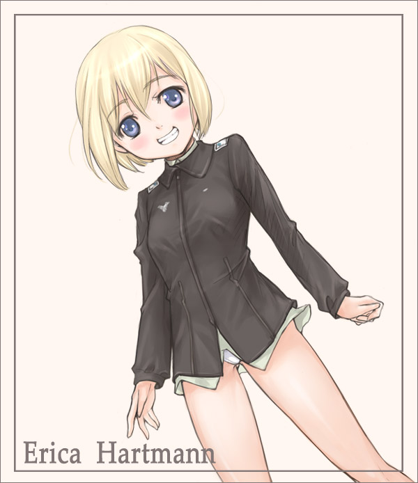 erica hartmann (world witches series and 1 more) drawn by kanda_aya