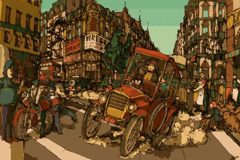 hershel layton and luke triton (professor layton) drawn by hirasawa_geko