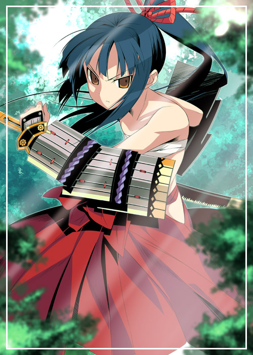 bushidou and bushidou 2 (sekaiju no meikyuu and 1 more) drawn by mizuki_makoto