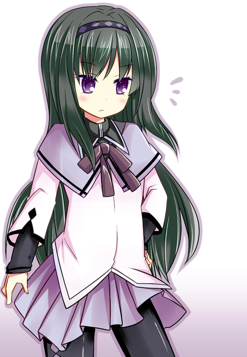 akemi homura (mahou shoujo madoka magica) drawn by rioshi