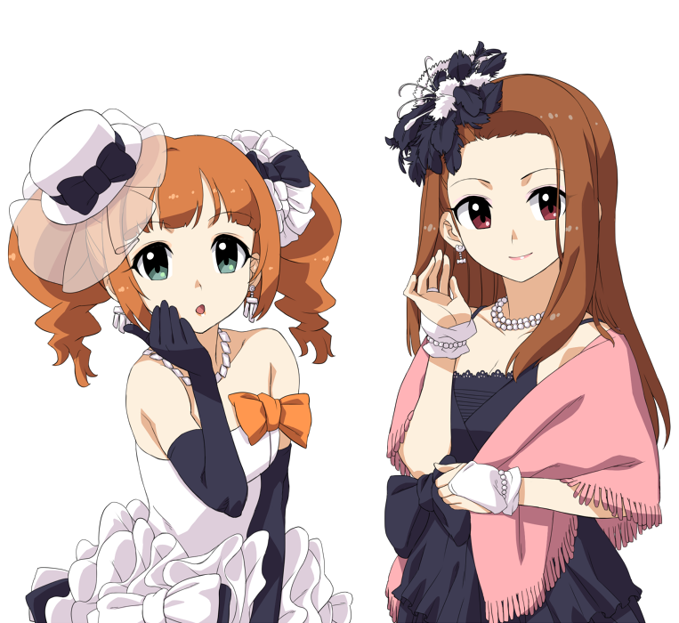 minase iori and takatsuki yayoi (idolmaster) drawn by hisakawa_riho