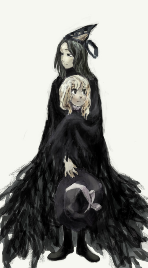 kirisame marisa and mima (touhou) drawn by d-nobi